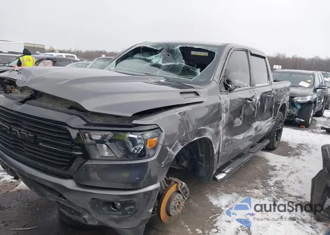 2021 Ram 1500 Big Horn 4X4 5'7 Box из США, поврежденный, VIN 1C6SRFFT7MN520750